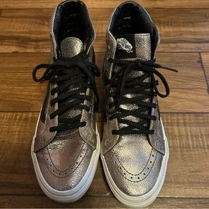 Metallic Vans SK8 Hi Sneakers